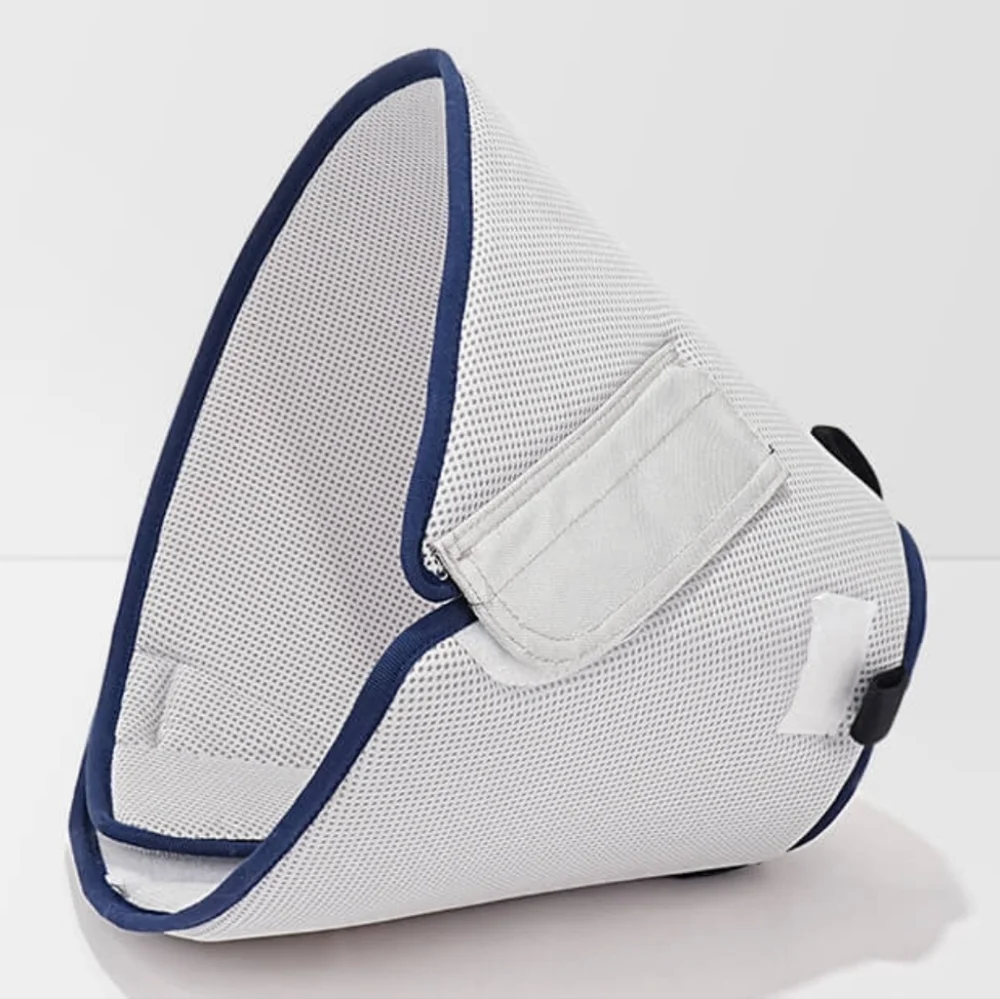 Open Soft Dog Cone, Dog Recovery Collar Blue And Grey - Picture 1 of 4